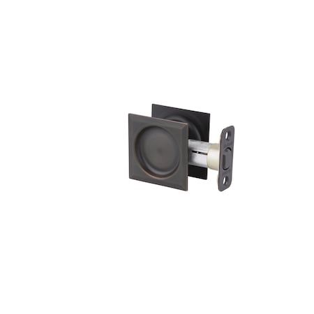 Kwikset Square Passage Pocket Door Lock Venetian Bronze Finish 334SQT-11P
